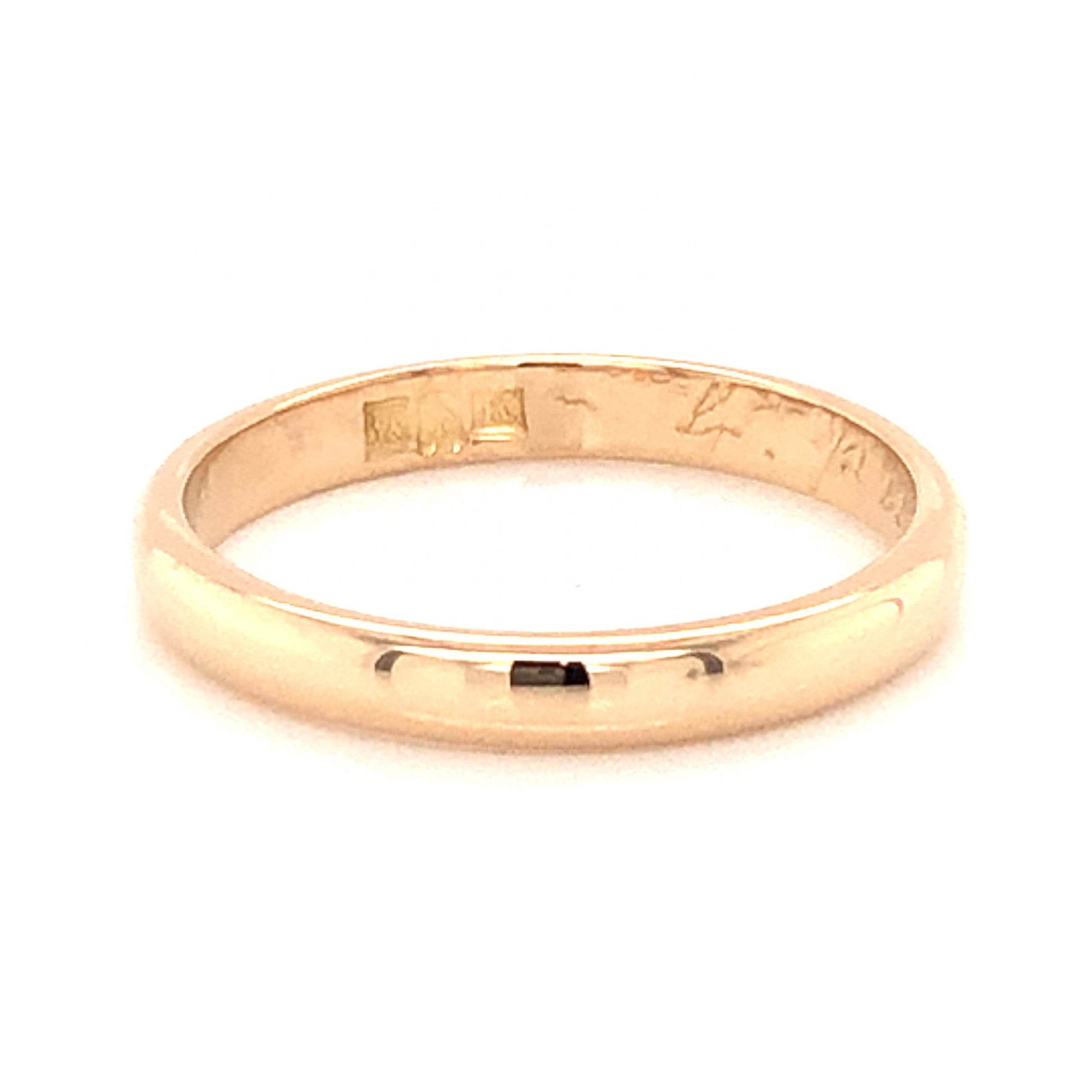 2.70mm Mid-Century Wedding Band in 22k Yellow Gold