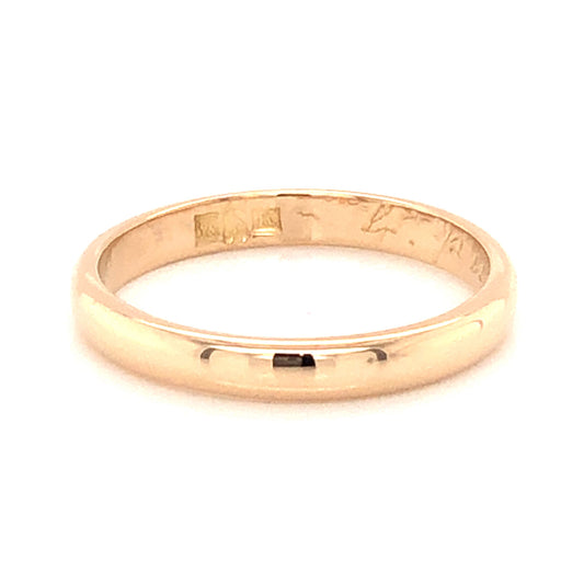 2.70mm Mid-Century Wedding Band in 22k Yellow Gold