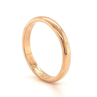 2.70mm Mid-Century Wedding Band in 22k Yellow Gold