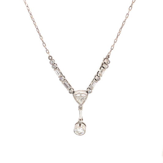 1.53 Various Diamond Cut Necklace in Platinum