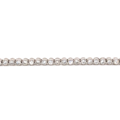 2.25 Bezel Set Diamond Tennis Bracelet in Platinum
