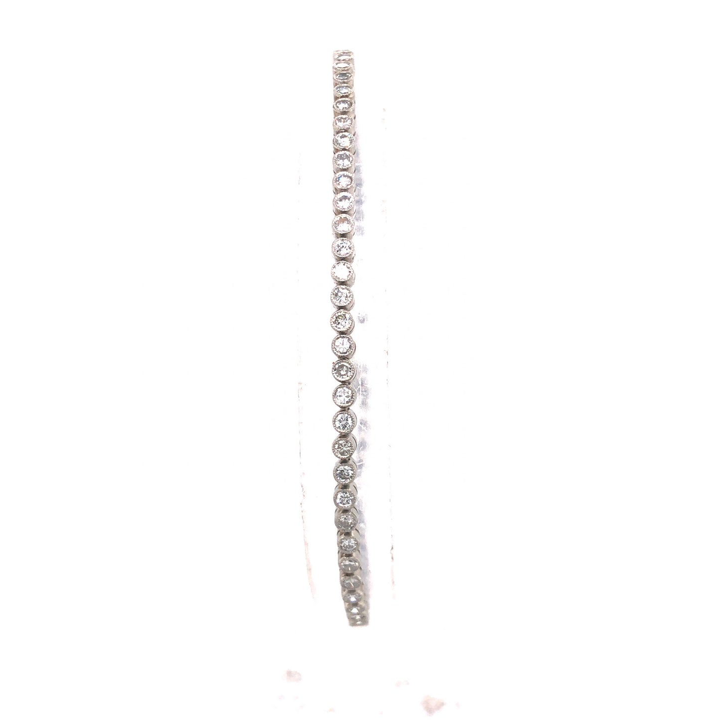 2.25 Bezel Set Diamond Tennis Bracelet in Platinum