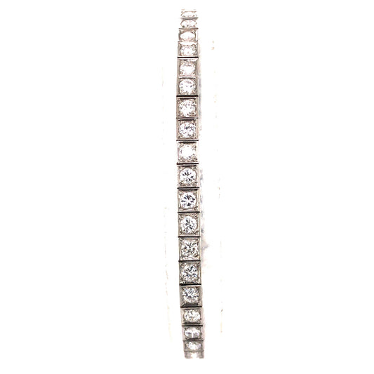 Vintage Oscar Heyman Diamond Bracelet in Platinum