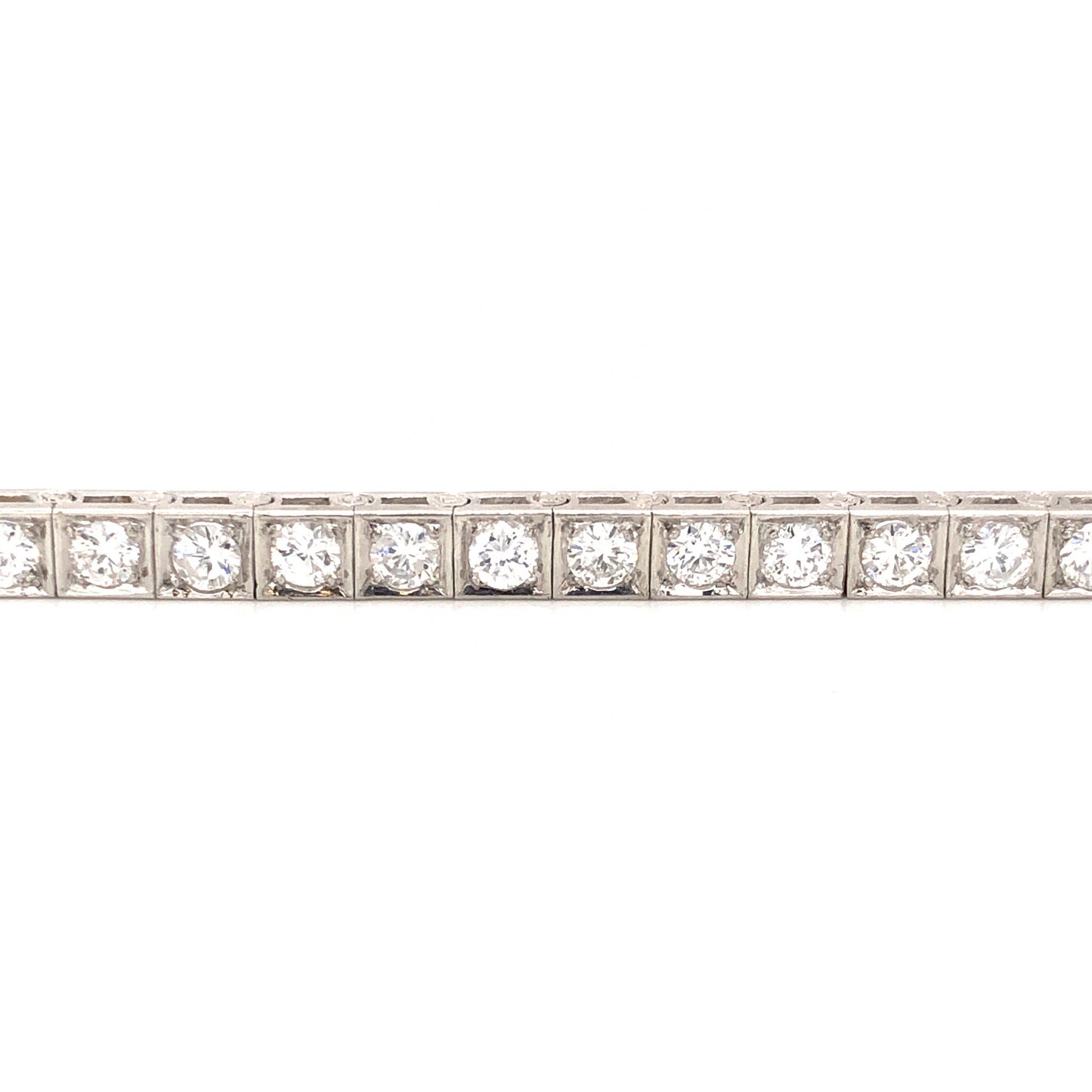 Vintage Oscar Heyman Diamond Bracelet in Platinum