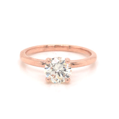 .80 Solitaire Diamond Engagement Ring in 14k Rose Gold