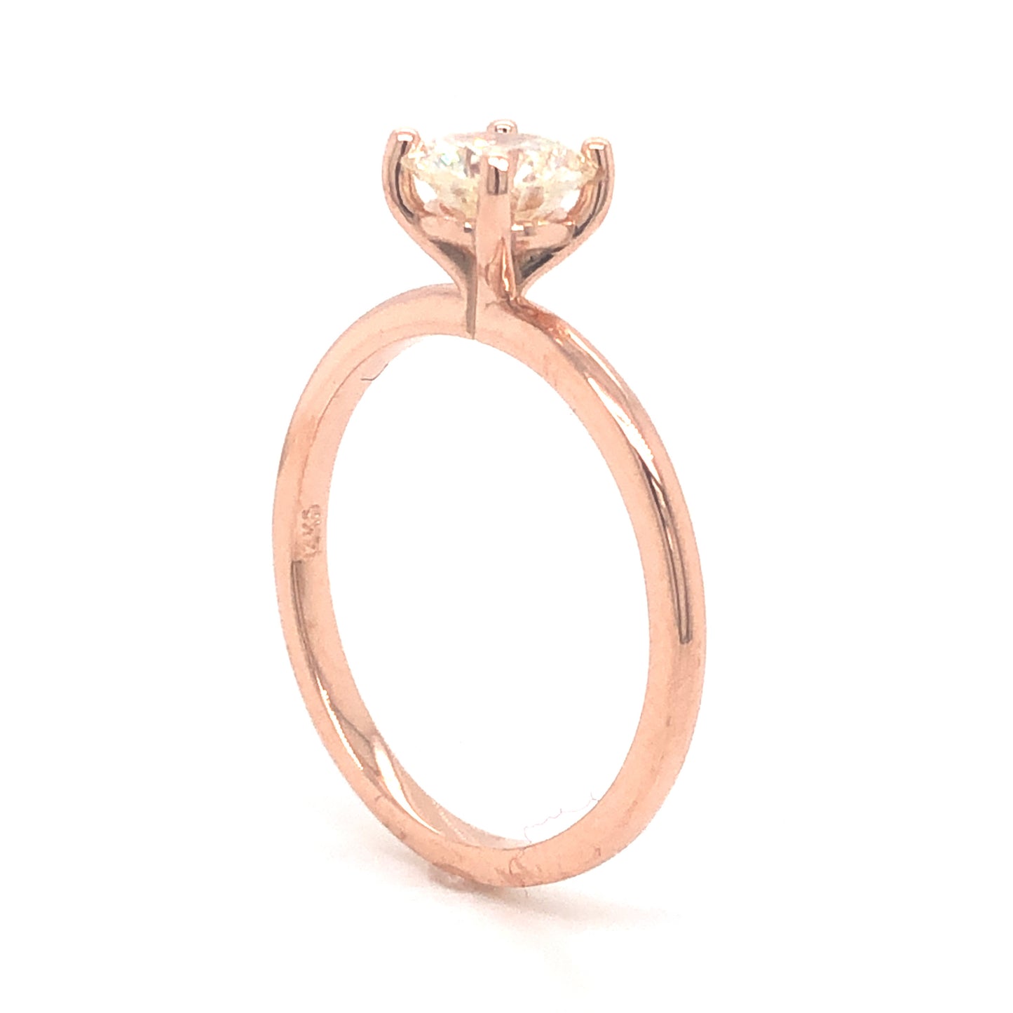 .80 Solitaire Diamond Engagement Ring in 14k Rose Gold