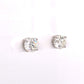 3.30 GIA Diamond Stud Earrings in 14k White Gold