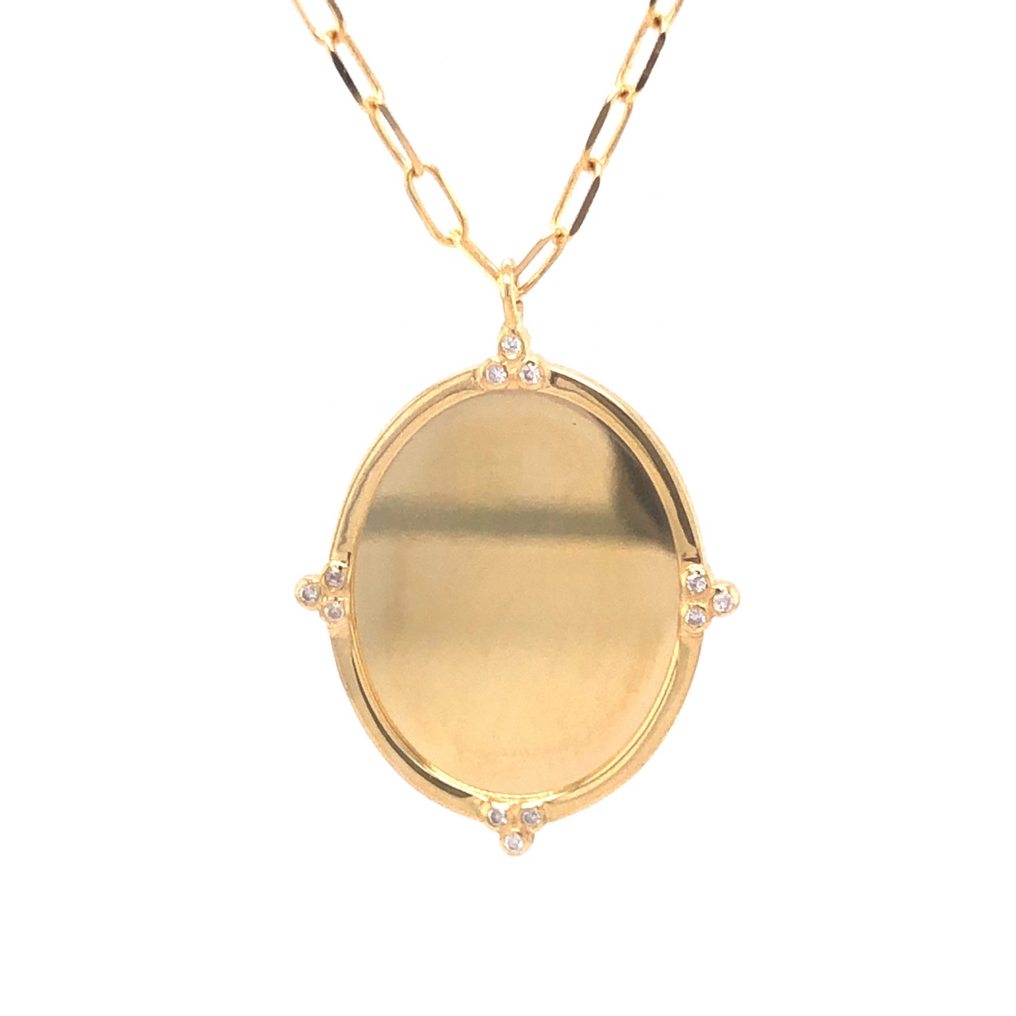 .06 Diamond Pendant Necklace in 14K Yellow Gold