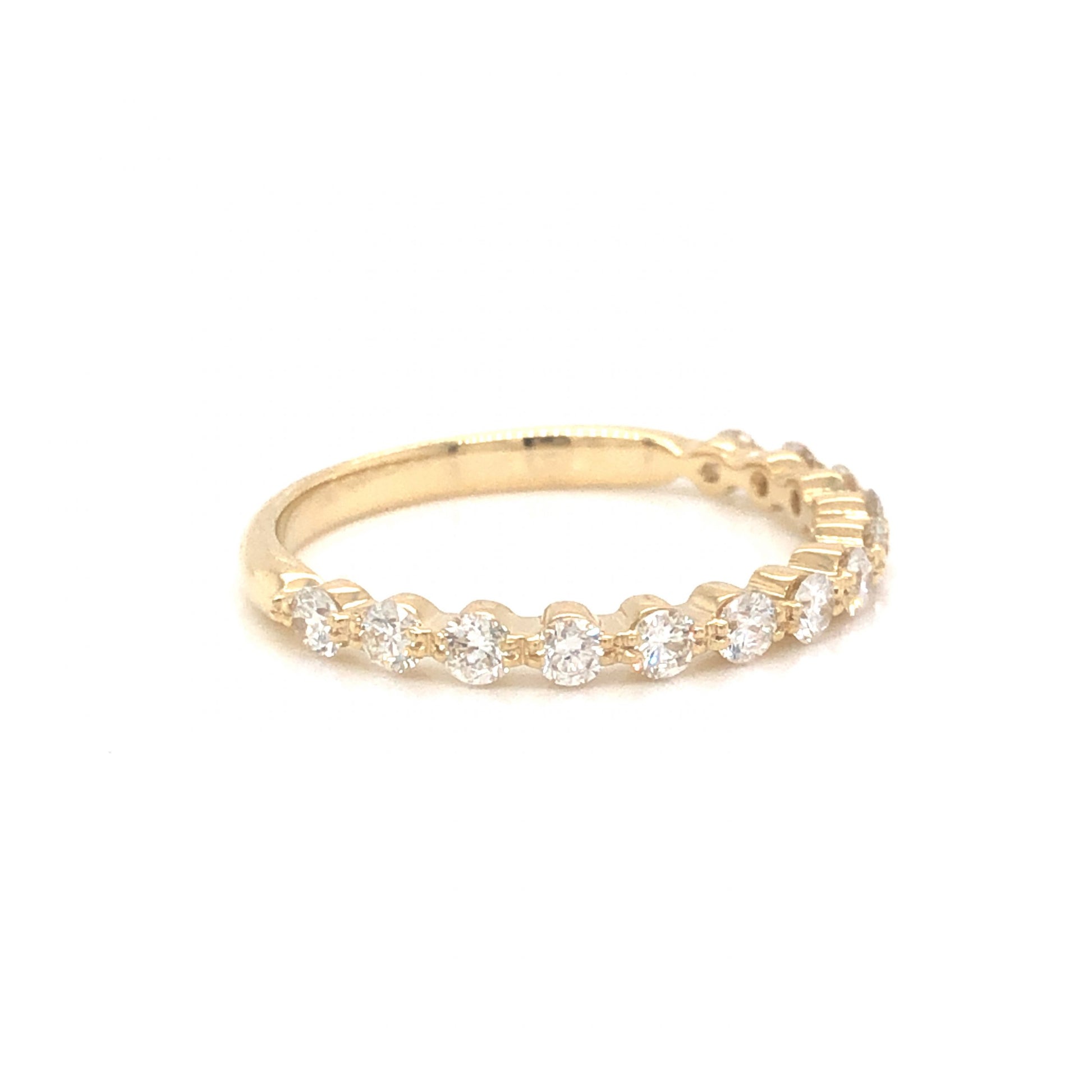 .53 Round Diamond Wedding Band in 14k Yellow Gold