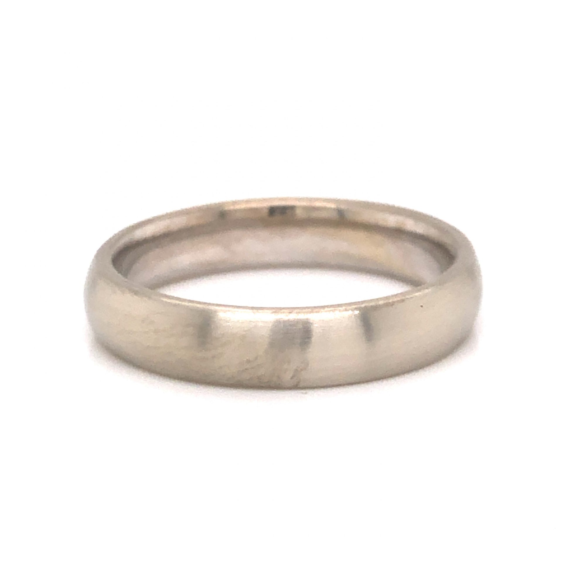 4.02mm Comfort Fit Wedding Band in 18k White Gold