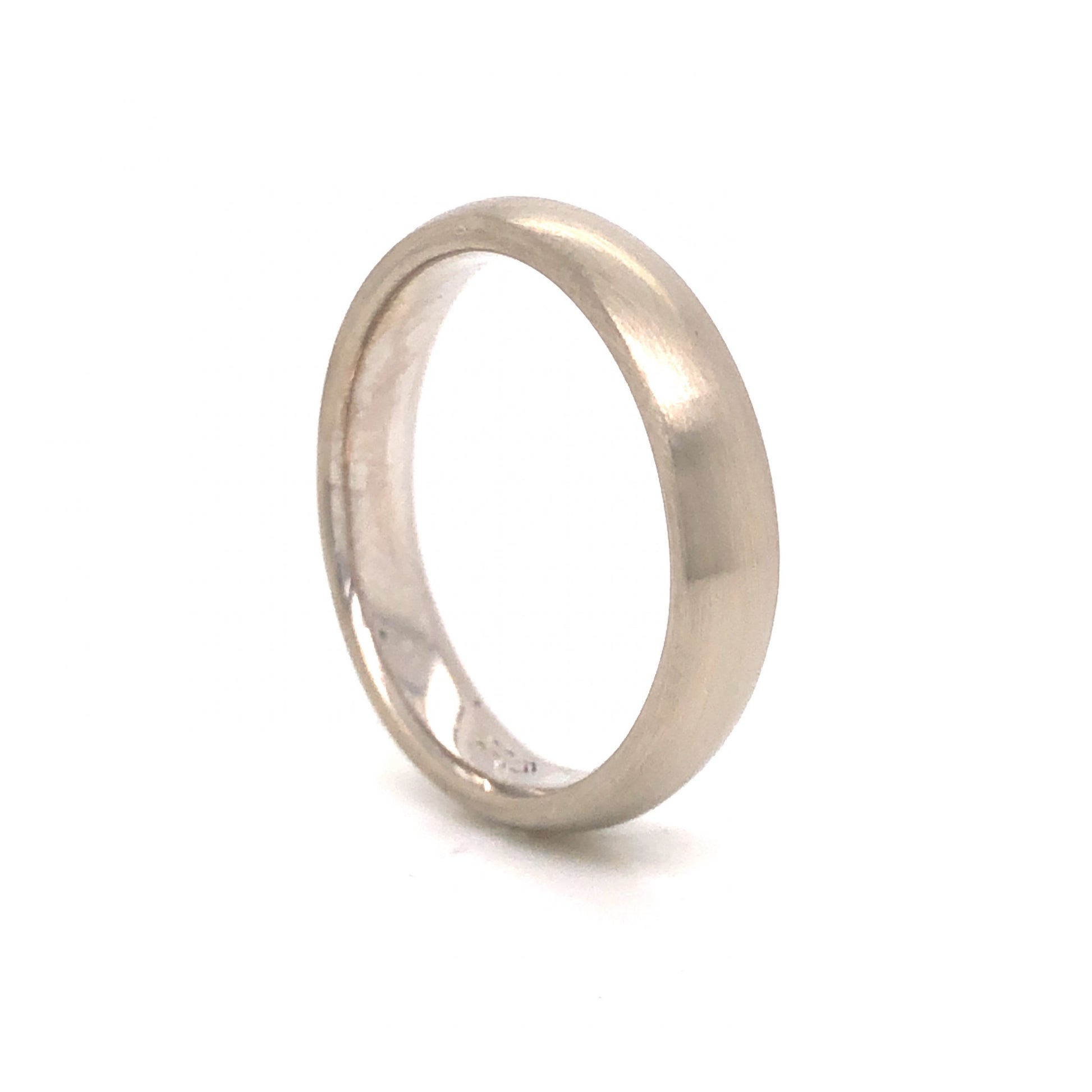 4.02mm Comfort Fit Wedding Band in 18k White Gold
