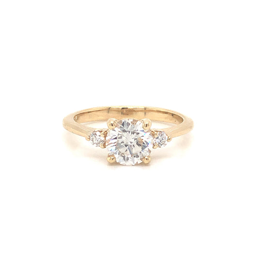 1.06 Round Brilliant Cut GIA Diamond Engagement Ring 14K