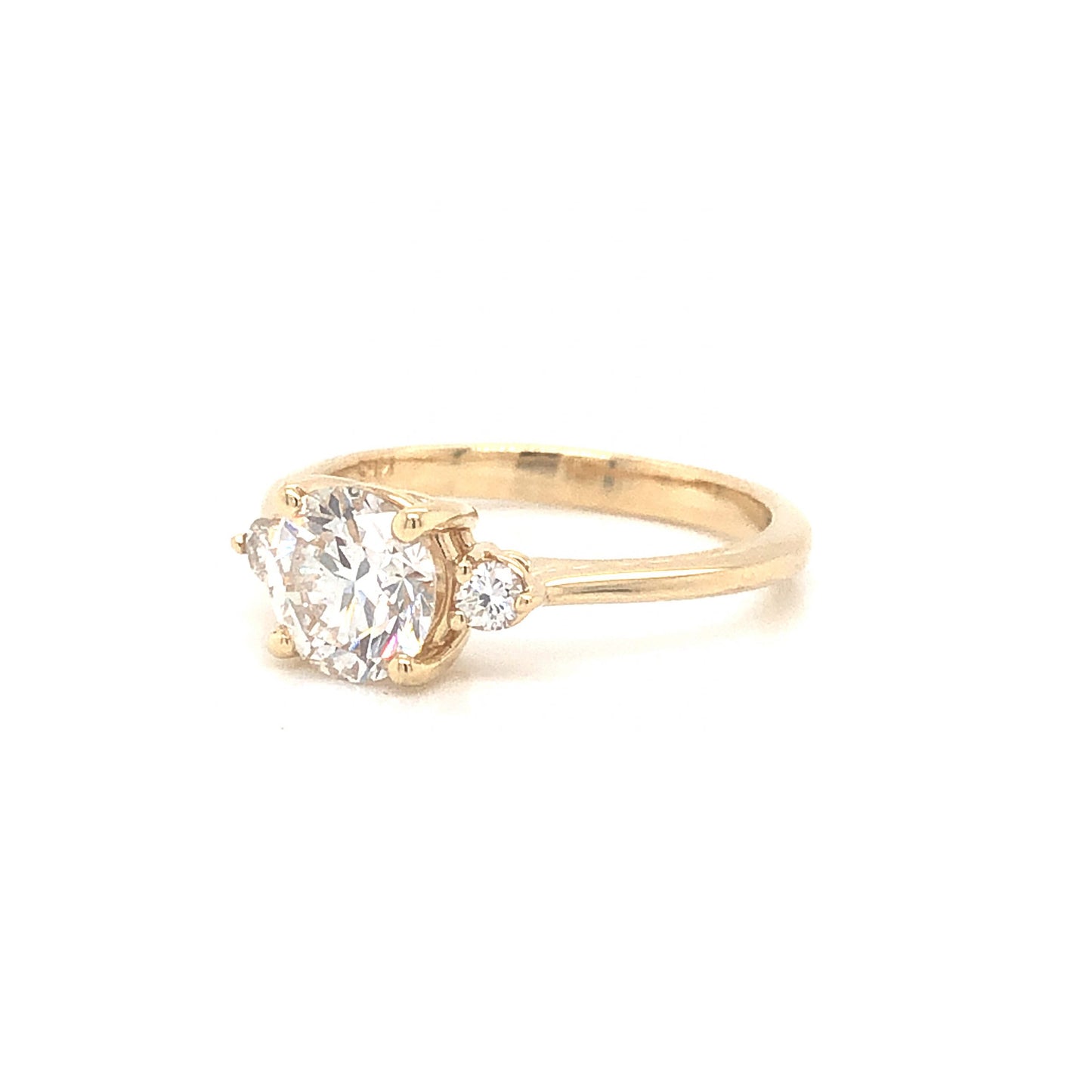 1.06 Round Brilliant Cut GIA Diamond Engagement Ring 14K