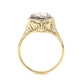 .86 Two-Toned Art Deco Diamond Engagement Ring in 14k