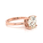 2.28 GIA Solitaire Diamond Engagement Ring in 14k Rose Gold