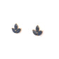 Marquise Cut Sapphire Stud Earrings in 14k Yellow Gold
