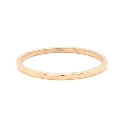 Mid-Century Textured Stacking Band in 14k Yellow Gold