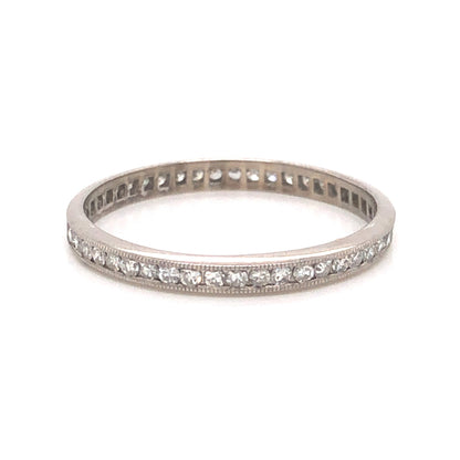 .50 Art Deco Diamond Eternity Wedding Band in Platinum