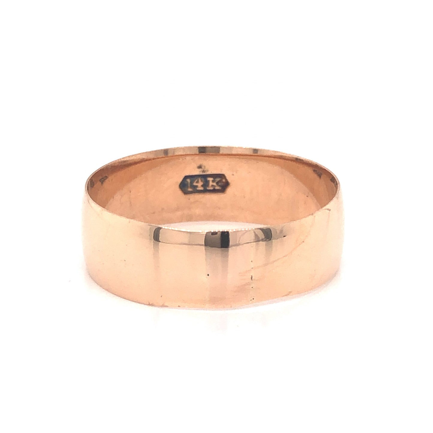 6.64mm Mid-Century Wedding Band in 14k Yellow Gold