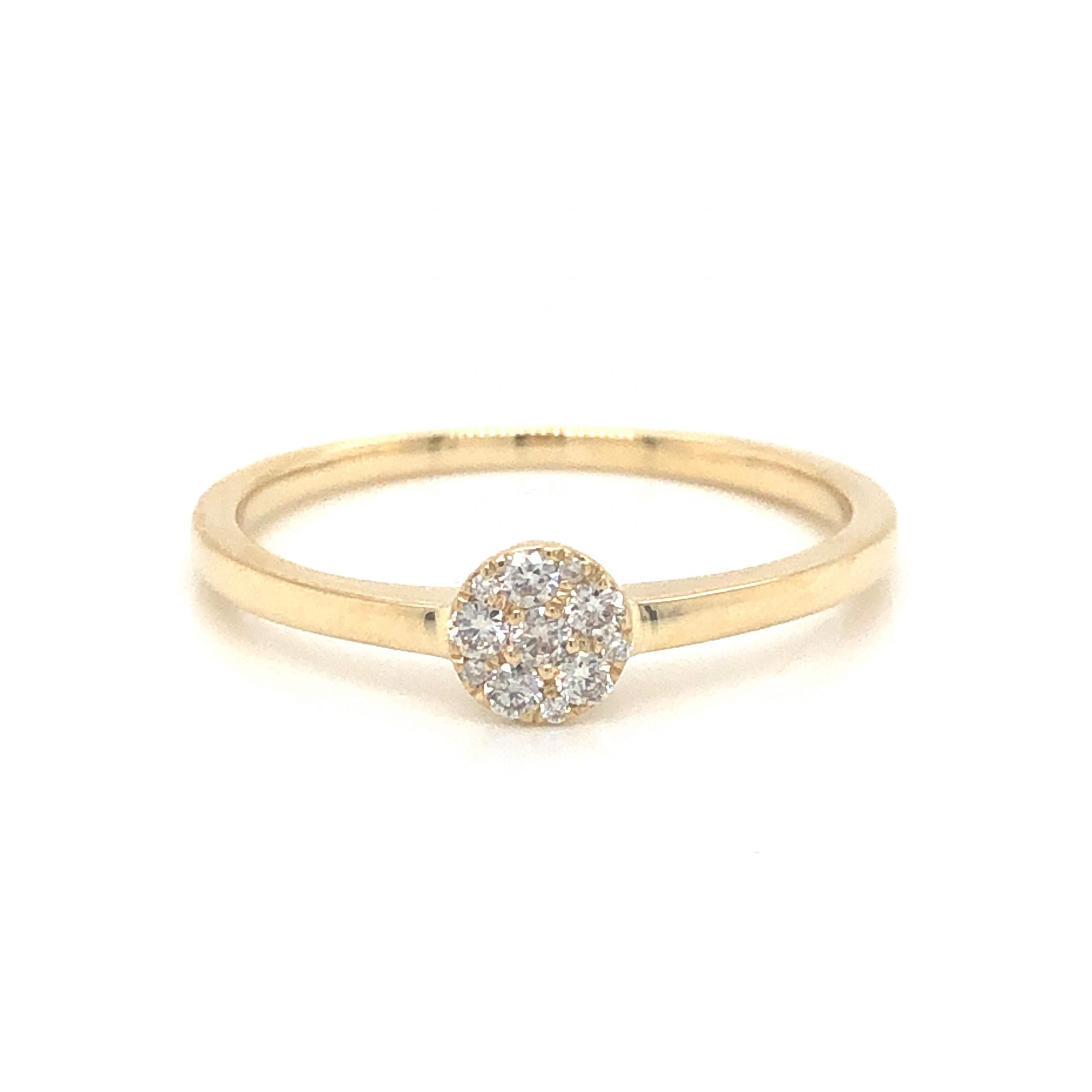 Pave shop cluster ring