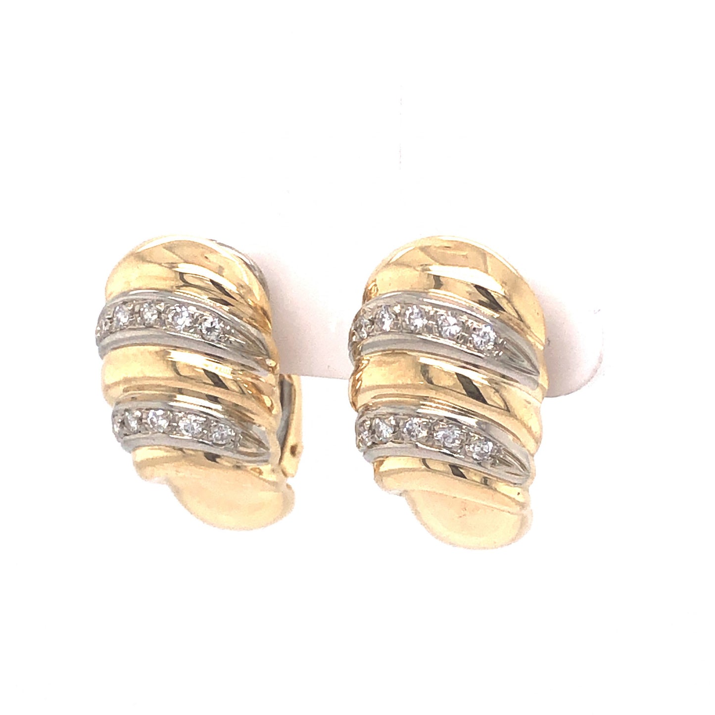 .20 Round Brilliant Cut Diamond Earrings in 18k Gold