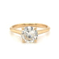 1.44 Solitaire Brilliant Cut Diamond Engagement Ring in 14K Yellow Gold