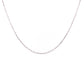 Adjustable Thin Necklace Chain in 14k White Gold