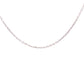 Adjustable Thin Necklace Chain in 14k White Gold