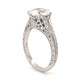 1.52 Art Deco Diamond Filigree Engagement Ring in Platinum