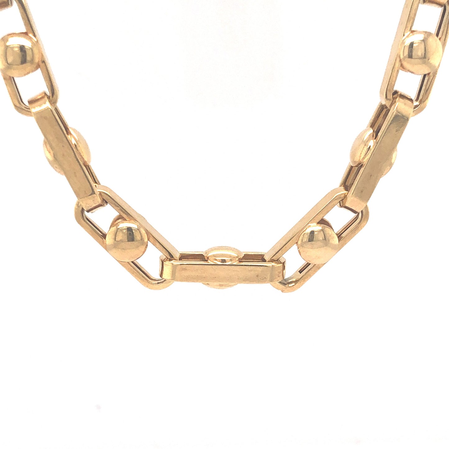 25 Inch Modern Chain Necklace in 14k Yellow Gold