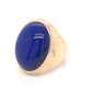 Oval Lapis Lazuli Cocktail Ring in 14k Yellow Gold