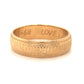 Mid-Century 5.8mm Engraved Wedding Band in 14k Yellow Gold