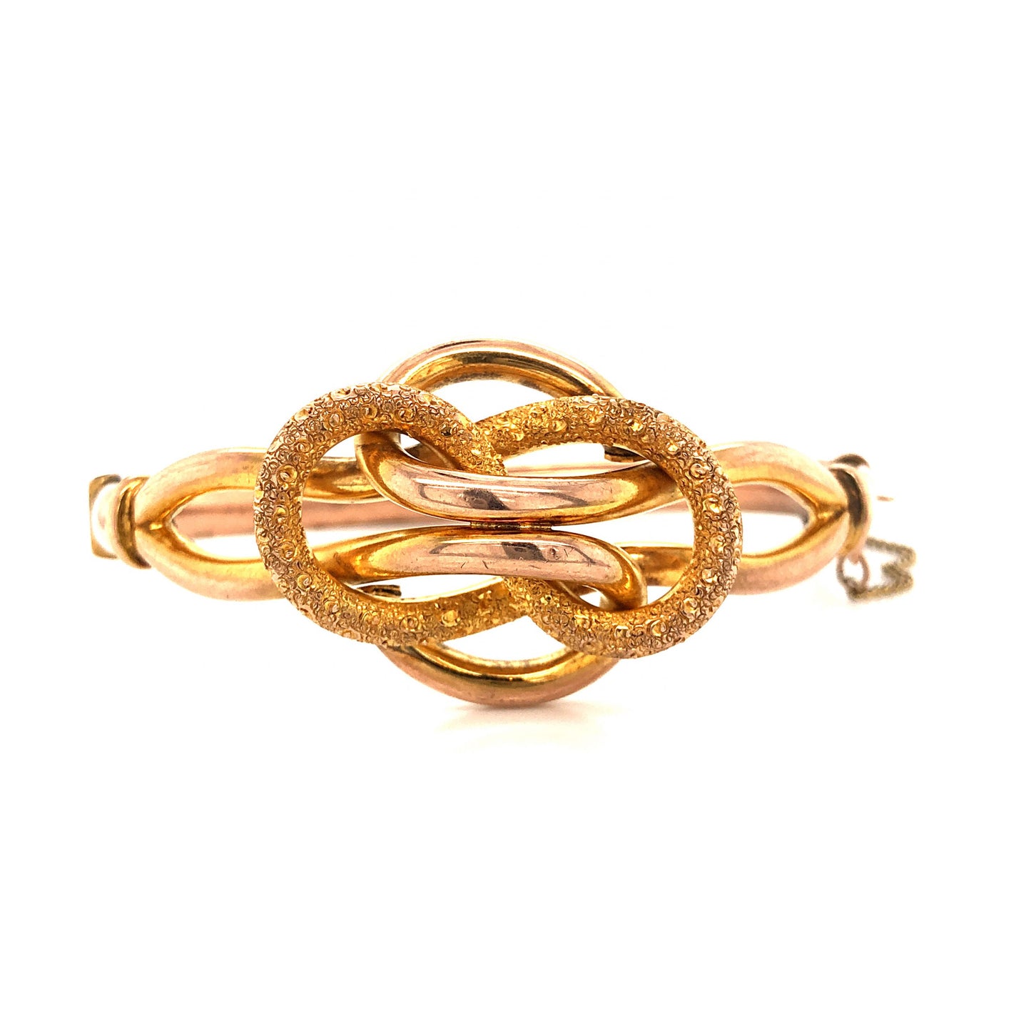 Victorian Knot Bangle Bracelet in 10k Gold