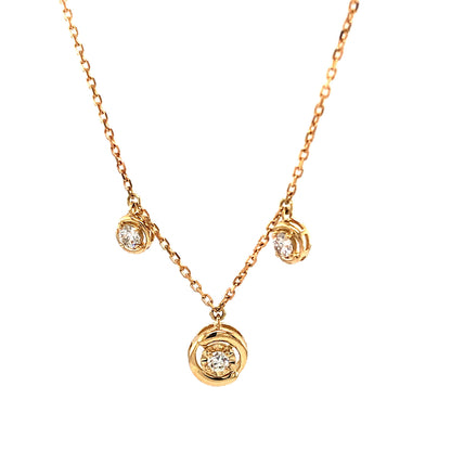 .20 Diamond Pendant Necklace in 14k Yellow Gold