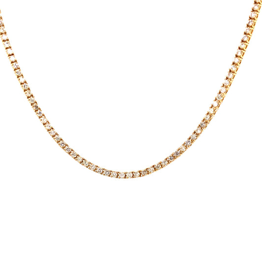 4.50 Diamond Necklace in 14K Yellow Gold