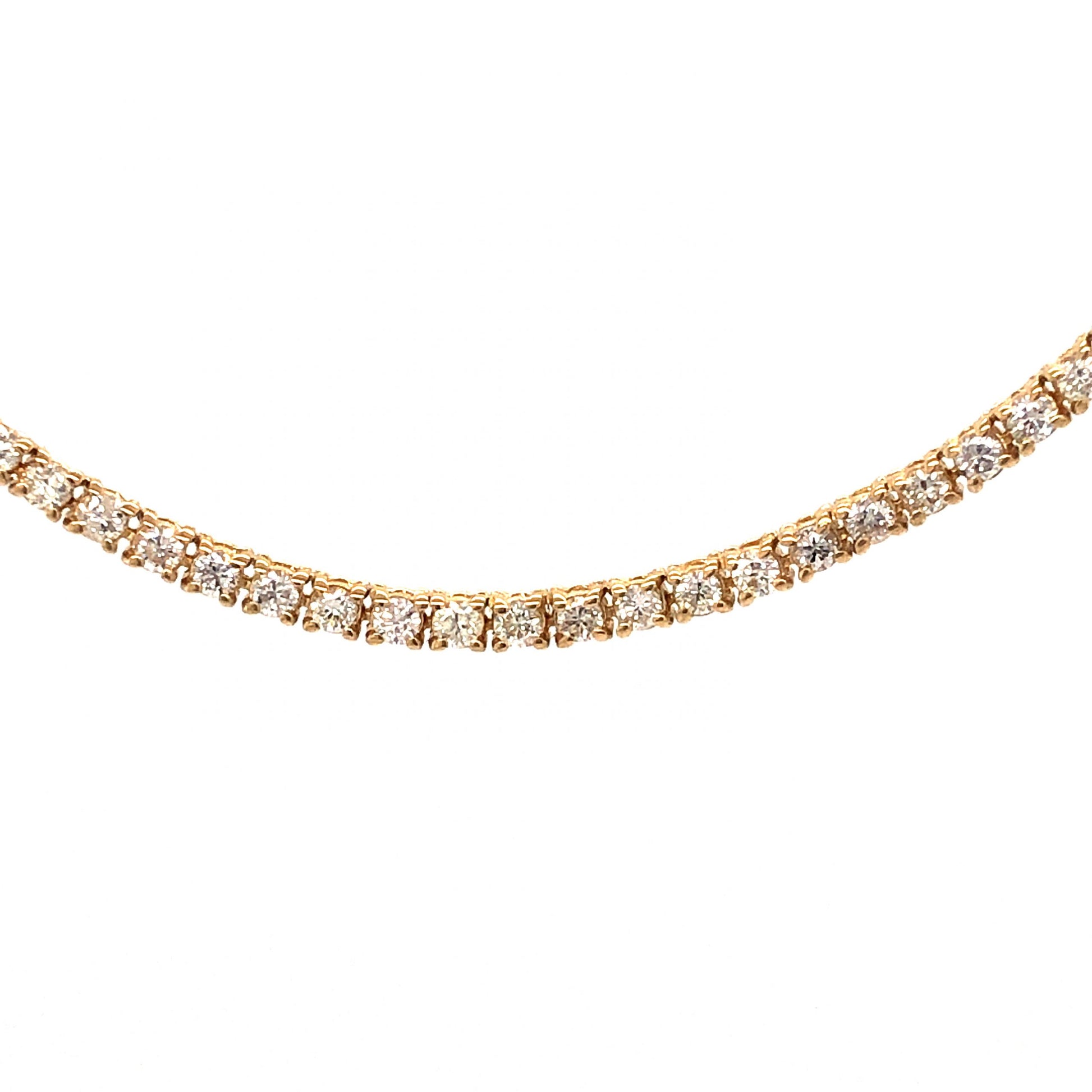 4.50 Diamond Necklace in 14K Yellow Gold