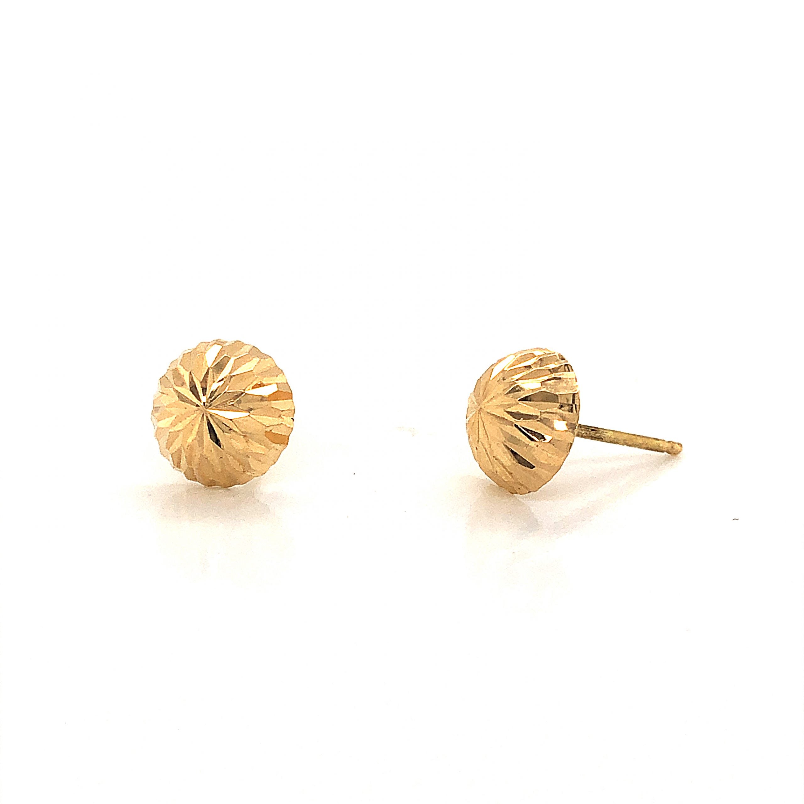 Golden Round 925 Sterling Silver Earring Studs at Rs 1200/pair in Jaipur |  ID: 27405329473