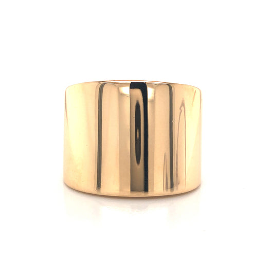 Chunky Yellow Gold Cocktail Ring in 14k