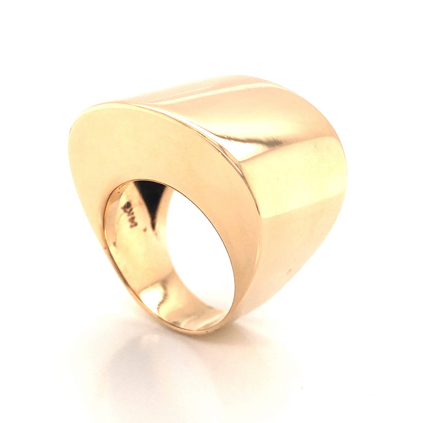 Chunky Yellow Gold Cocktail Ring in 14k