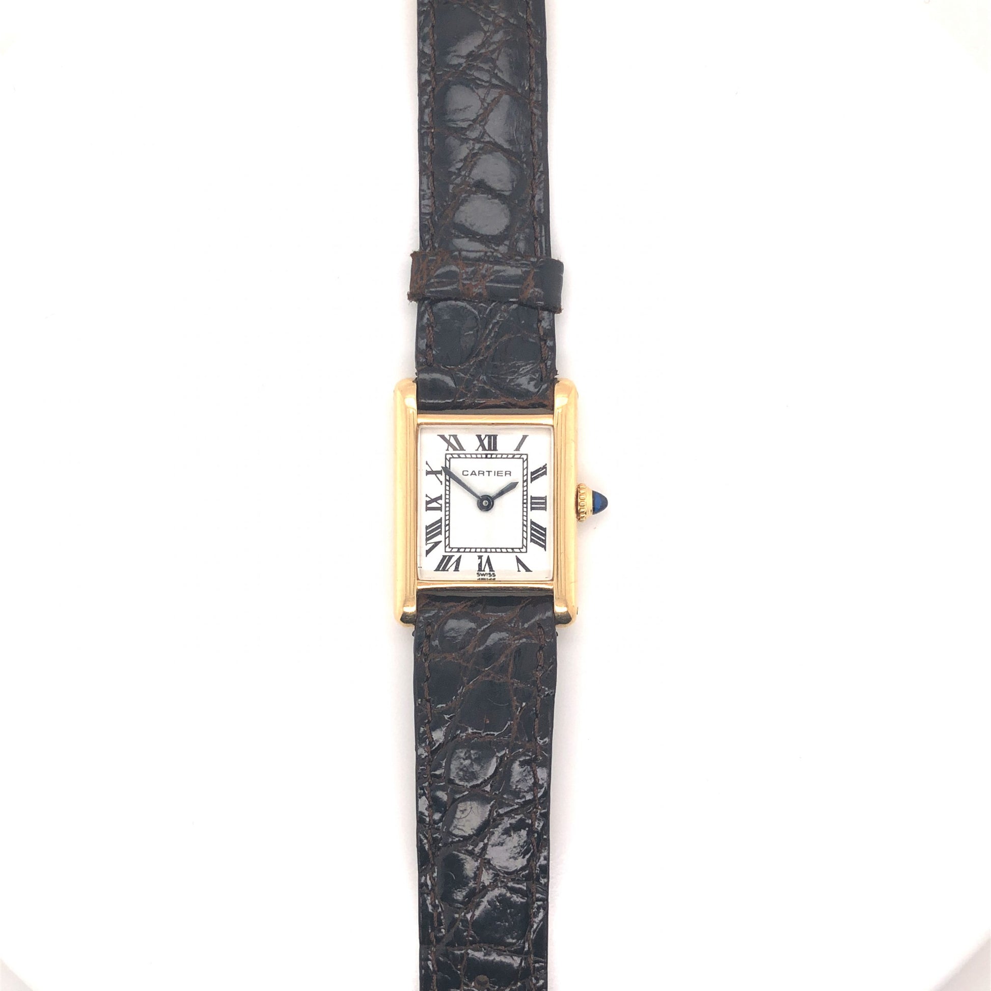 Cartier Tank Watch in 18k Yellow GoldComposition: 18 Karat Yellow Gold Total Gram Weight: 21.1 g Inscription: 780870913
      