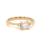 .58 Princess Cut Diamond Engagement Ring in 14K Yellow Gold