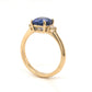 2.23 Oval Cut Sapphire Engagement Ring in Yellow Gold