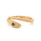 Victorian Sapphire Snake Ring in 14k Yellow Gold