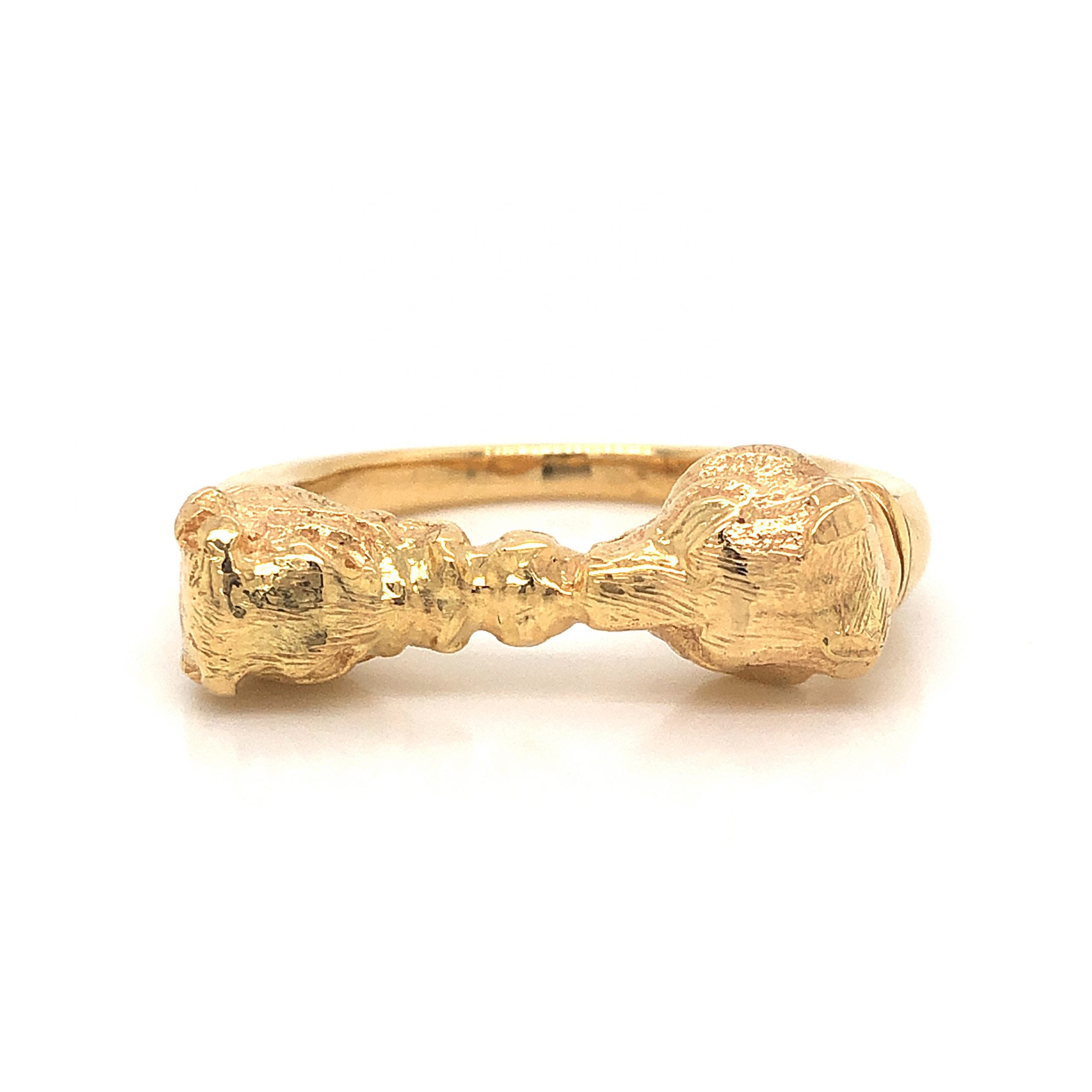 Gold on sale bear ring