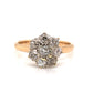 .84 Victorian Diamond Cluster Engagement Ring in 14k Gold