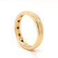 Men's Mid-Century Engraved Wedding Band in 18K Yellow Gold