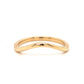 Simple Curved Wedding Band in 14k Yellow Gold