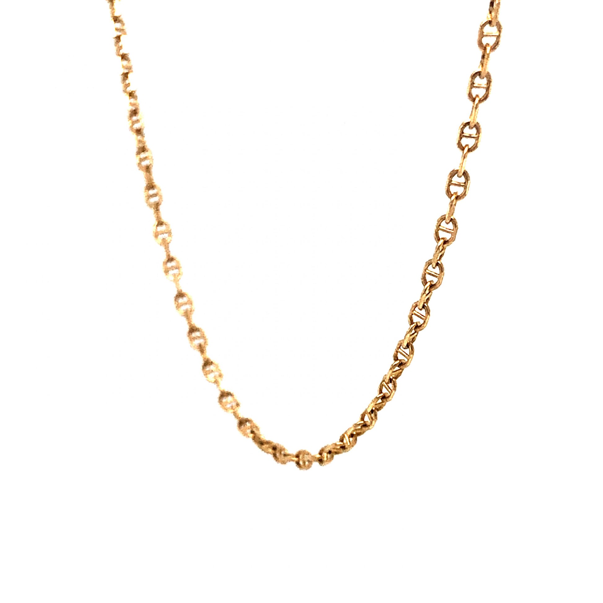 16 Inch Pendant Chain in 14k Yellow GoldComposition: 14 Karat Yellow GoldTotal Gram Weight: 1.6 gInscription: 14 KT ITALY