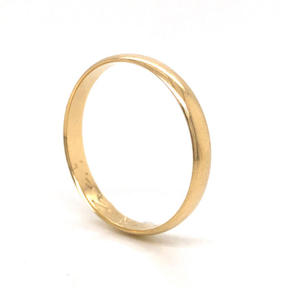 3.5mm Mid-Century Wedding Band in 14k Yellow Gold