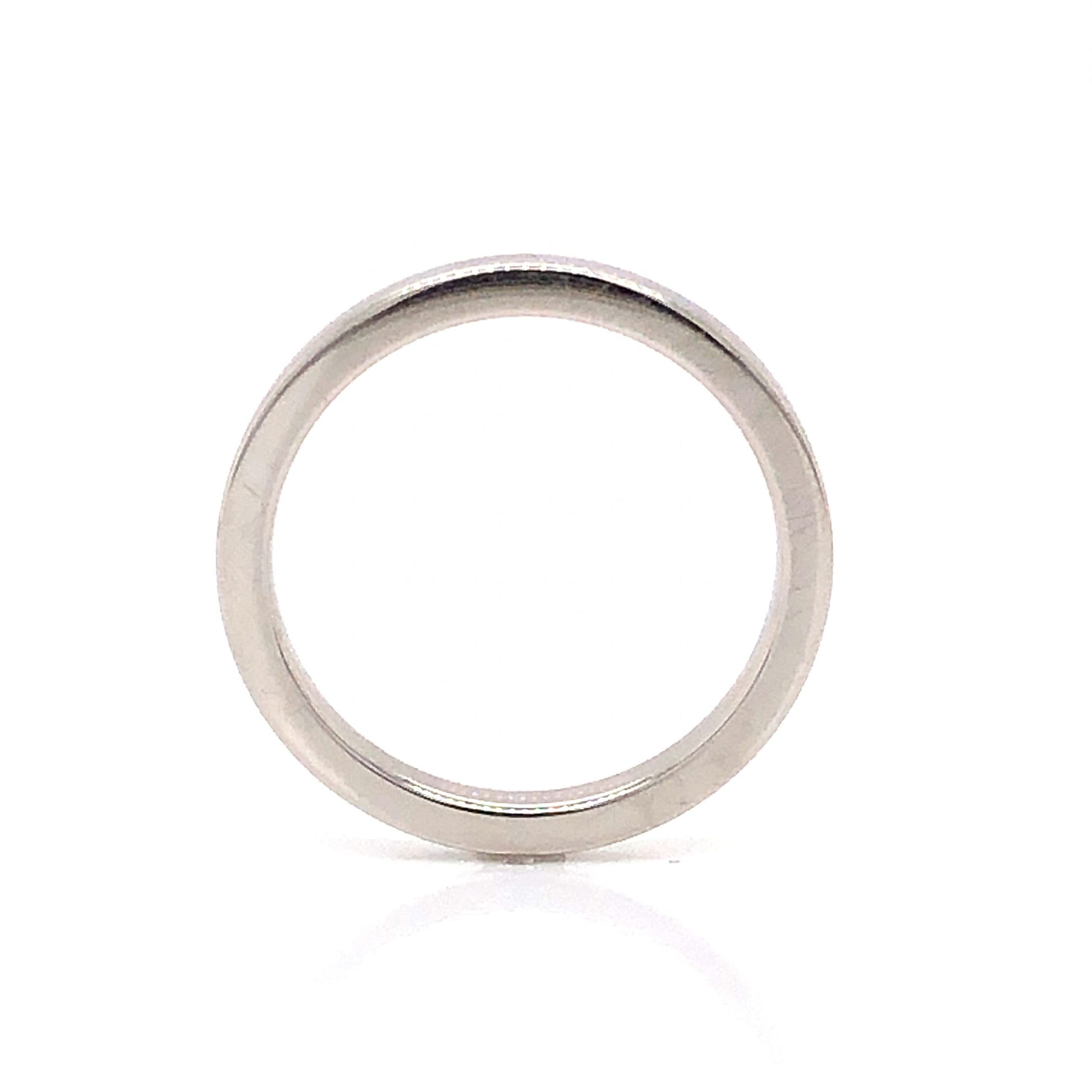 2mm Flat Edge Wedding Band in Platinum